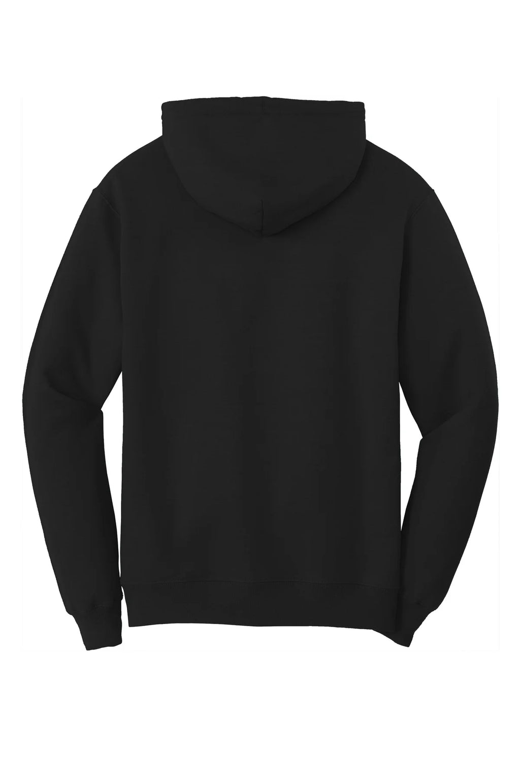 Jet Black Cowl Neck Hooded Sweatshirt 3X-Large Tall Z16831