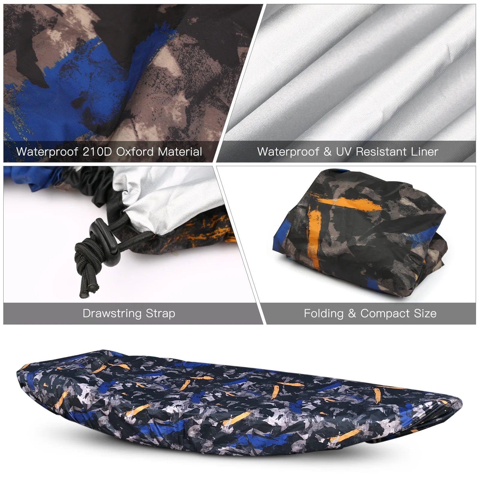 Waterproof Kayak Canoe Boat Cover S518