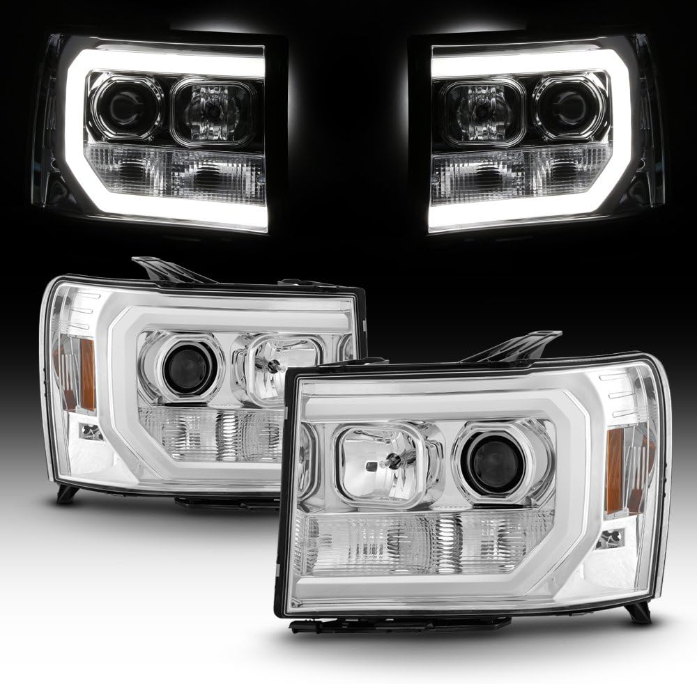 Smoked LED Projector Headlight F2232