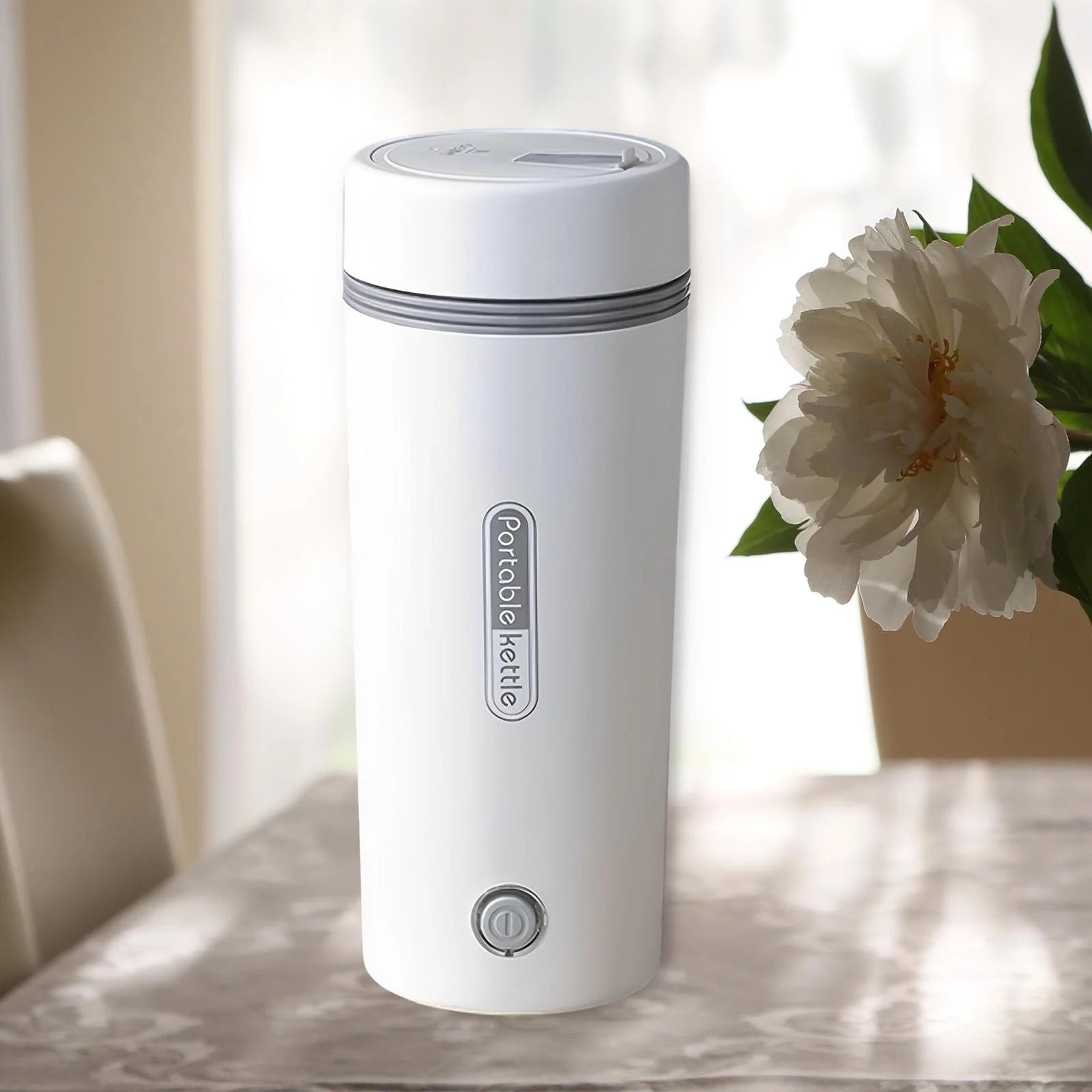 White Insulated Electric Hot Water Kettle Y2072