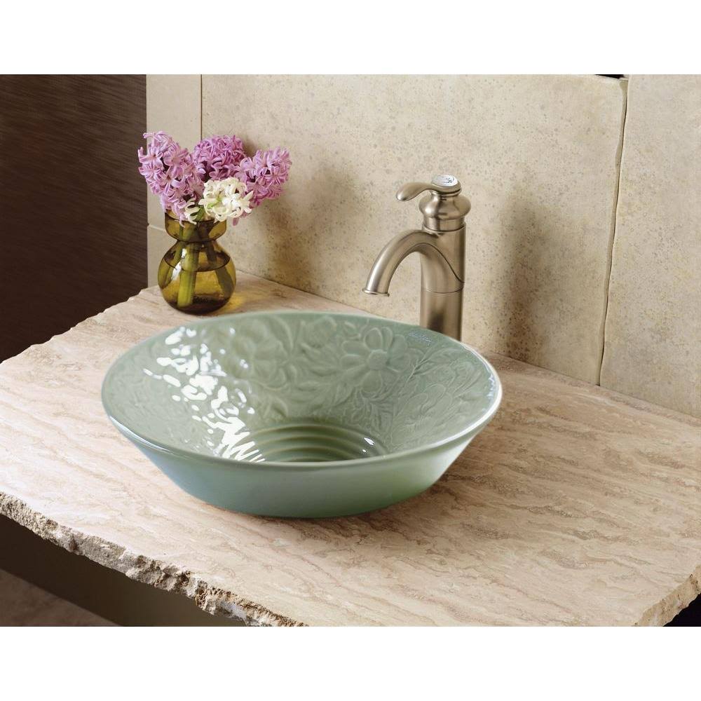 Brushed Nickel Single Hole Bathroom Faucet D1686
