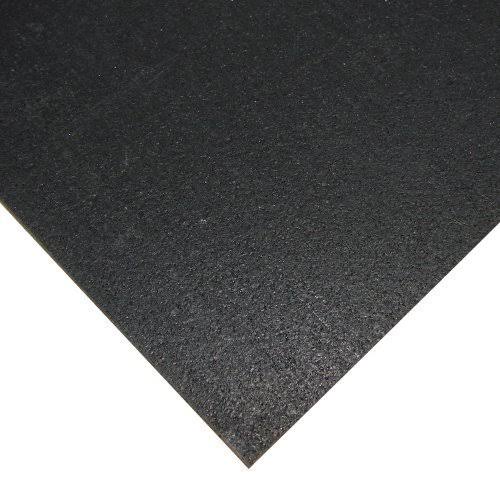 3/16 in. x 4 ft. x 13 ft. Black Rubber Flooring E796