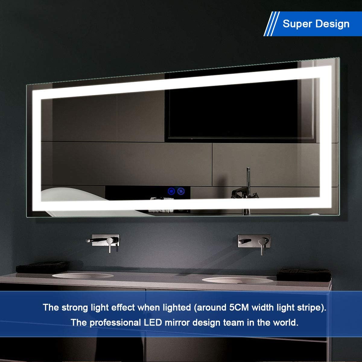 LED Bathroom Mirror with Touch Button G213