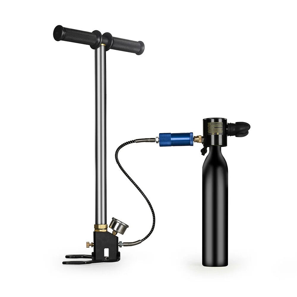 Mini Scuba Tank 0.5L Oxygen Air Tank and High-Pressure Pump 4500PSI M56629