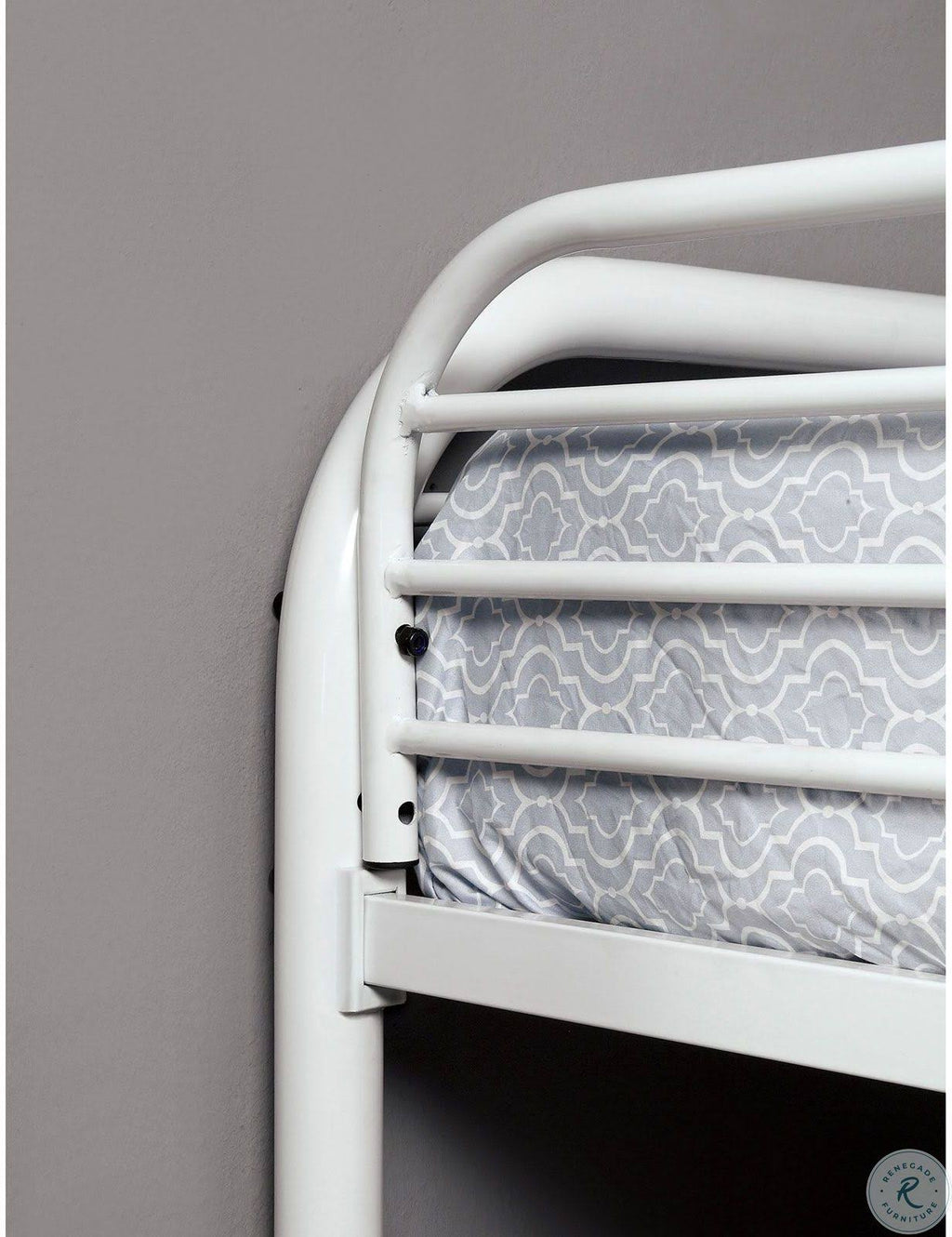 White Full Over Full Bunk Bed B154377