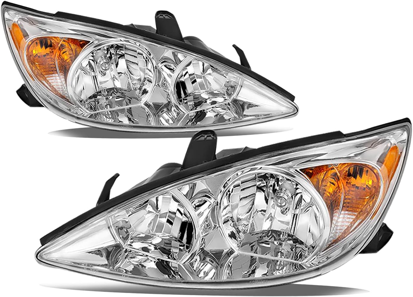 Headlight Assembly for 2002 2003 2004 Toyota Camry Black Housing F93280