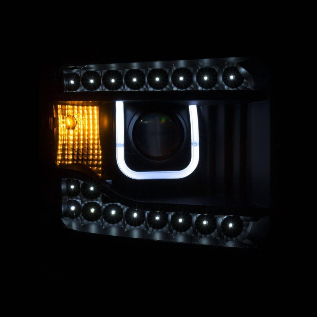 Projector Headlights with U-Bar Black Y488502