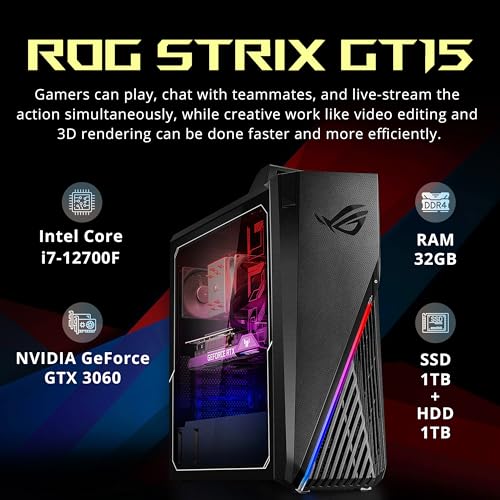 Intel Core i7-12700F 32GB DDR4 RAM 1TB PCIe SSD + 1TB HDD NVIDIA GeForce RTX 3060 12G Black Desktop Z78716