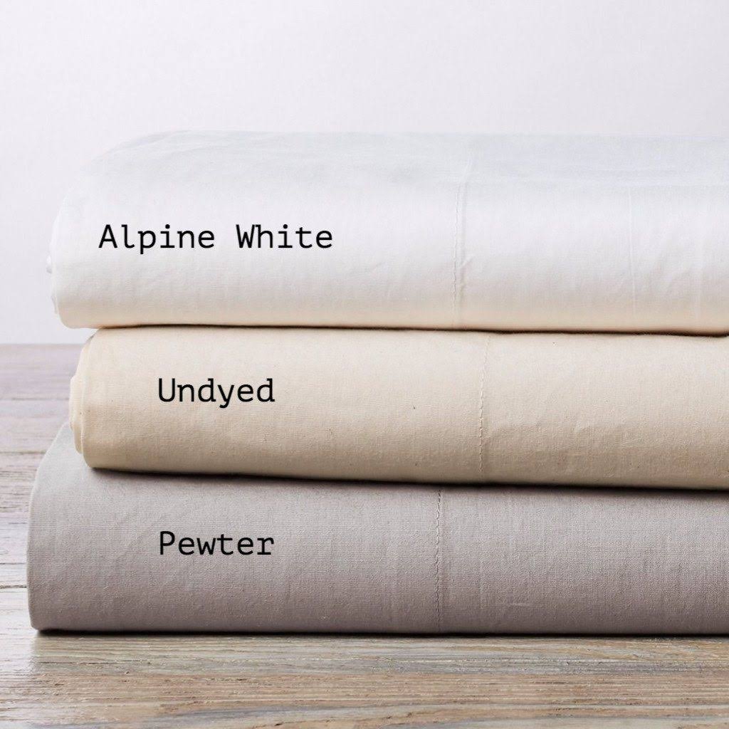 300 Thread Count Organic Percale Duvet Cover Full/Queen R8057