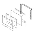 Stainless Wall Oven Door Outer Panel Assembly N995056