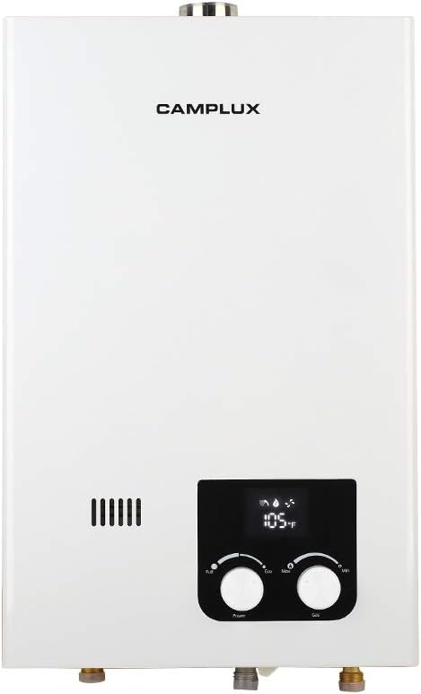 Tankless Natural Gas Water Heater, 2.64 GPM, Black X456