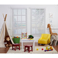 White Cordless Faux Wood Blind I7121