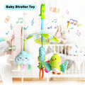 Baby Car Seat Toys Clip On Stroller Toy with Birds and Bees Hanging Rattle, Sensory Activity Toy, Two Wrist Rattles B6376