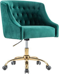 Navy Blue Velvet Office Desk Chair C19692