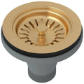 Satin English Gold Manual Basket Strainer X539