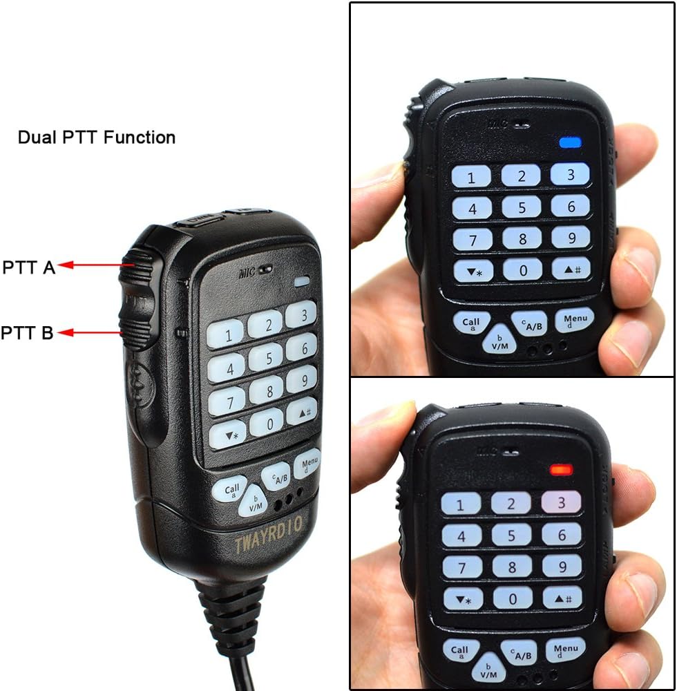 Dual Band VHF UHF Mobile Transceiver with 12000mAh Battery Portable Ham Radio T25122