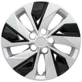 16" Silver Black Hubcap Wheelcover Pack of 2 N947