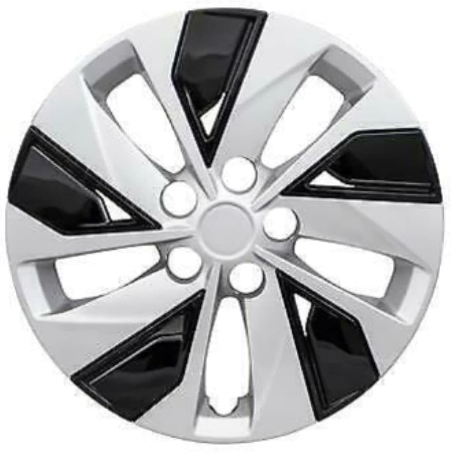 16" Silver Black Hubcap Wheelcover Pack of 2 N947
