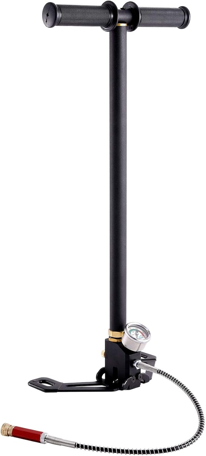 High Pressure Hand Pump Air Rifle Filling Stirrup Pump 40MPA, Stainless Steel, Pack of 2 K941
