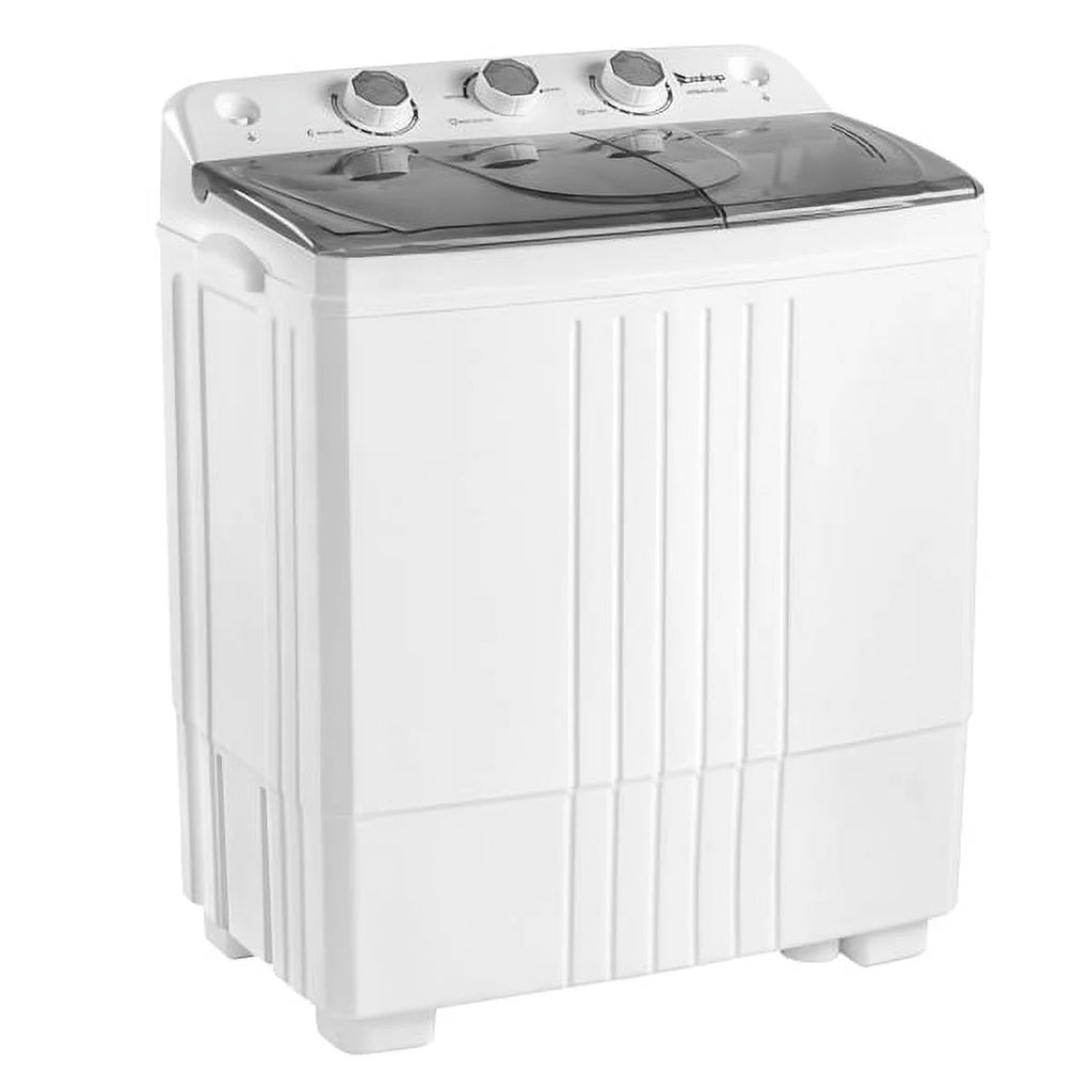 Semi-automatic Twin Tub Washing Machine, 20Lbs, White & Grey Z5998