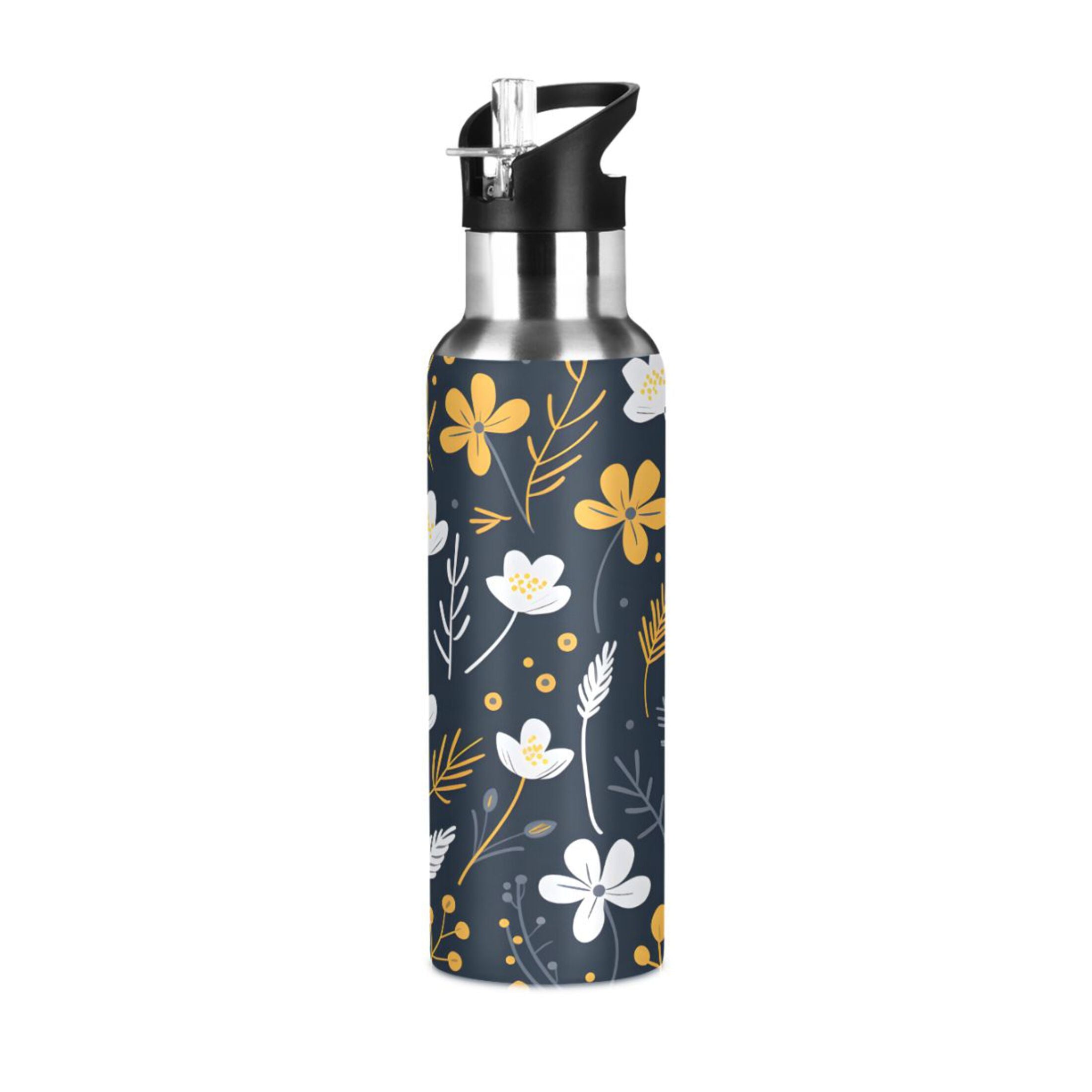 Stainless Steel Insulated Water Bottle with Straw Lid A936553