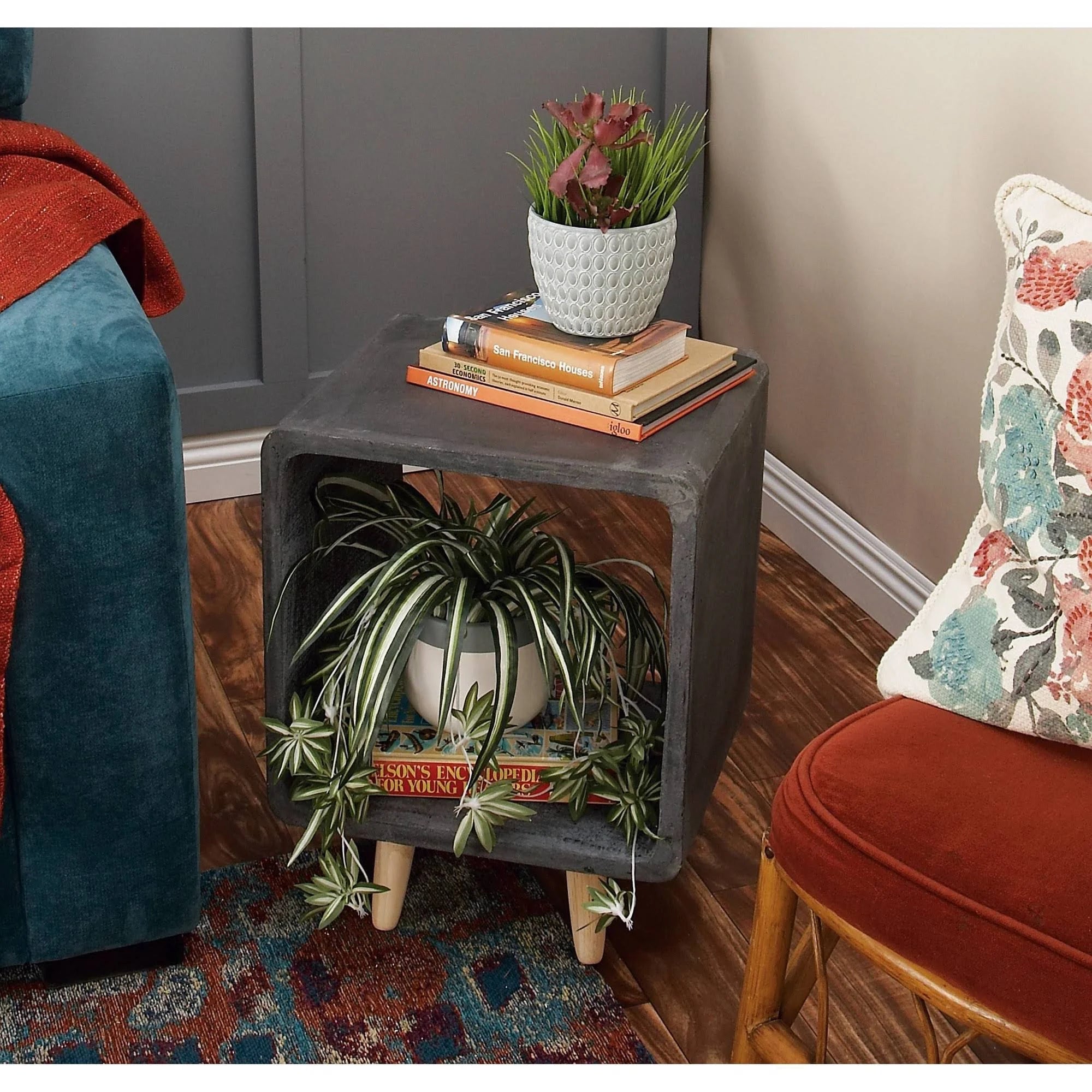 Fiberclay Square Accent Table W6635