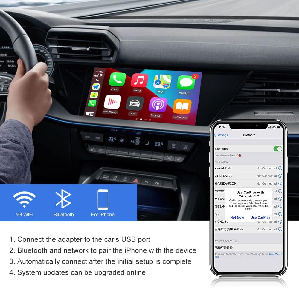 Wireless CarPlay Adapter Dongle 2.0 USB O452018