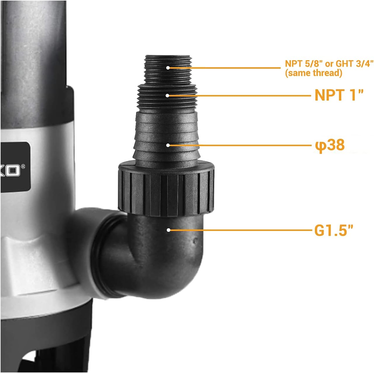1HP 3302GPH Submersible Clean/Dirty Water Pump with Float Switch, Pack of 2 N50319