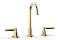 Satin Brass Widespread Faucet Lever Handles M3283