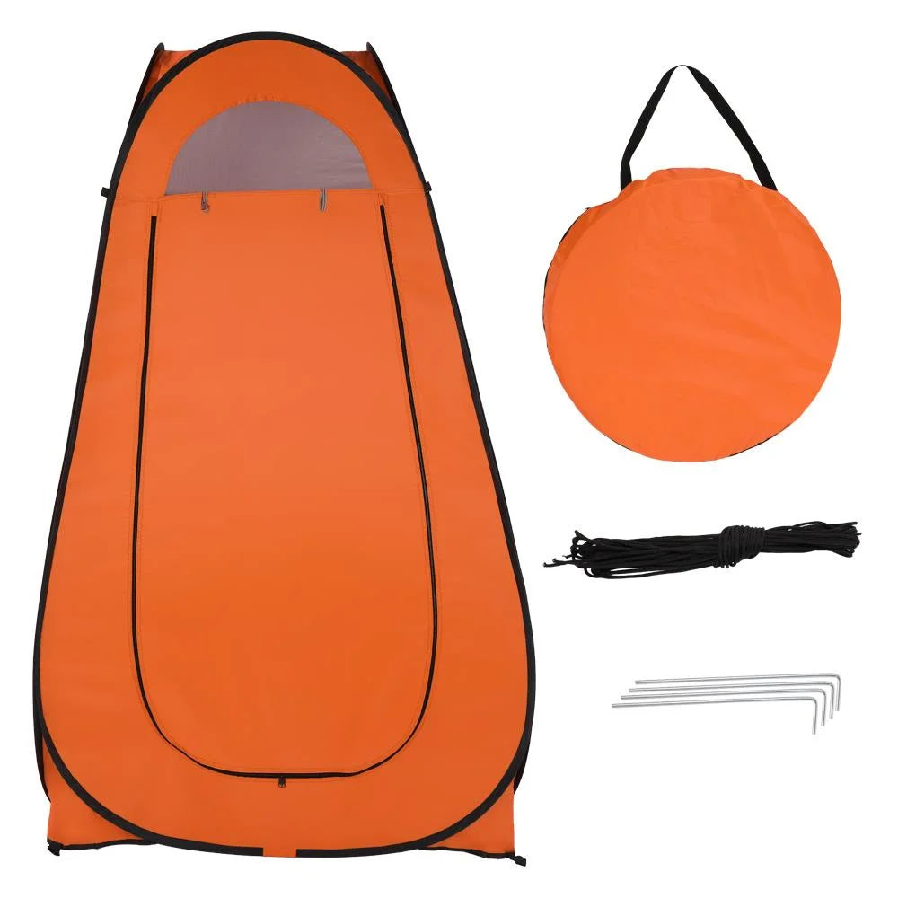 Orange Pop Up Privacy Tent for Camping J74881