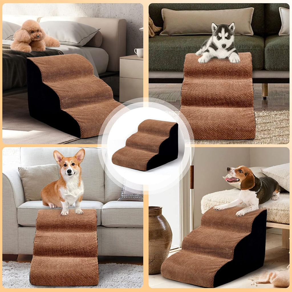 3 Tiers Foam Dog Ramps Non-Slip Pet Step G516193