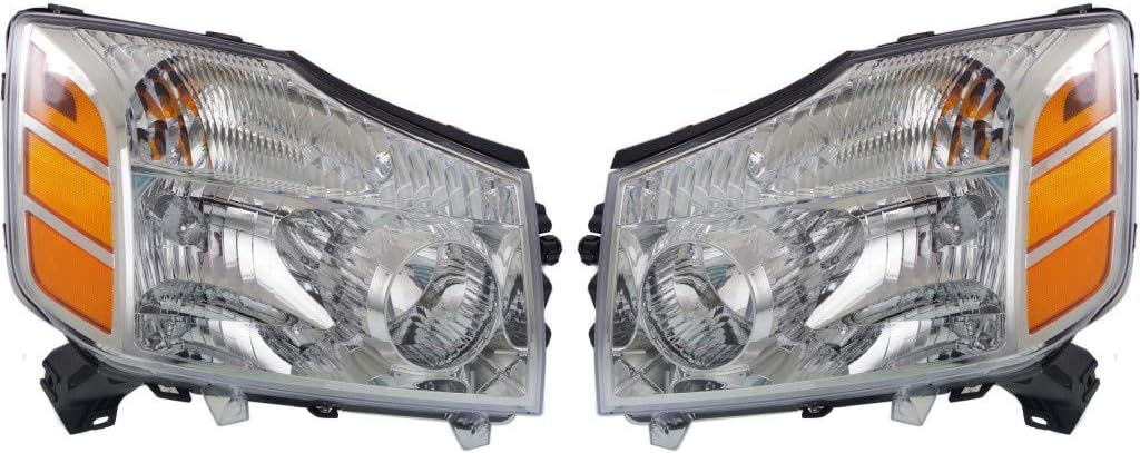 Headlight Assembly Pair for Nissan Armada 2004 2005 2006 S5754