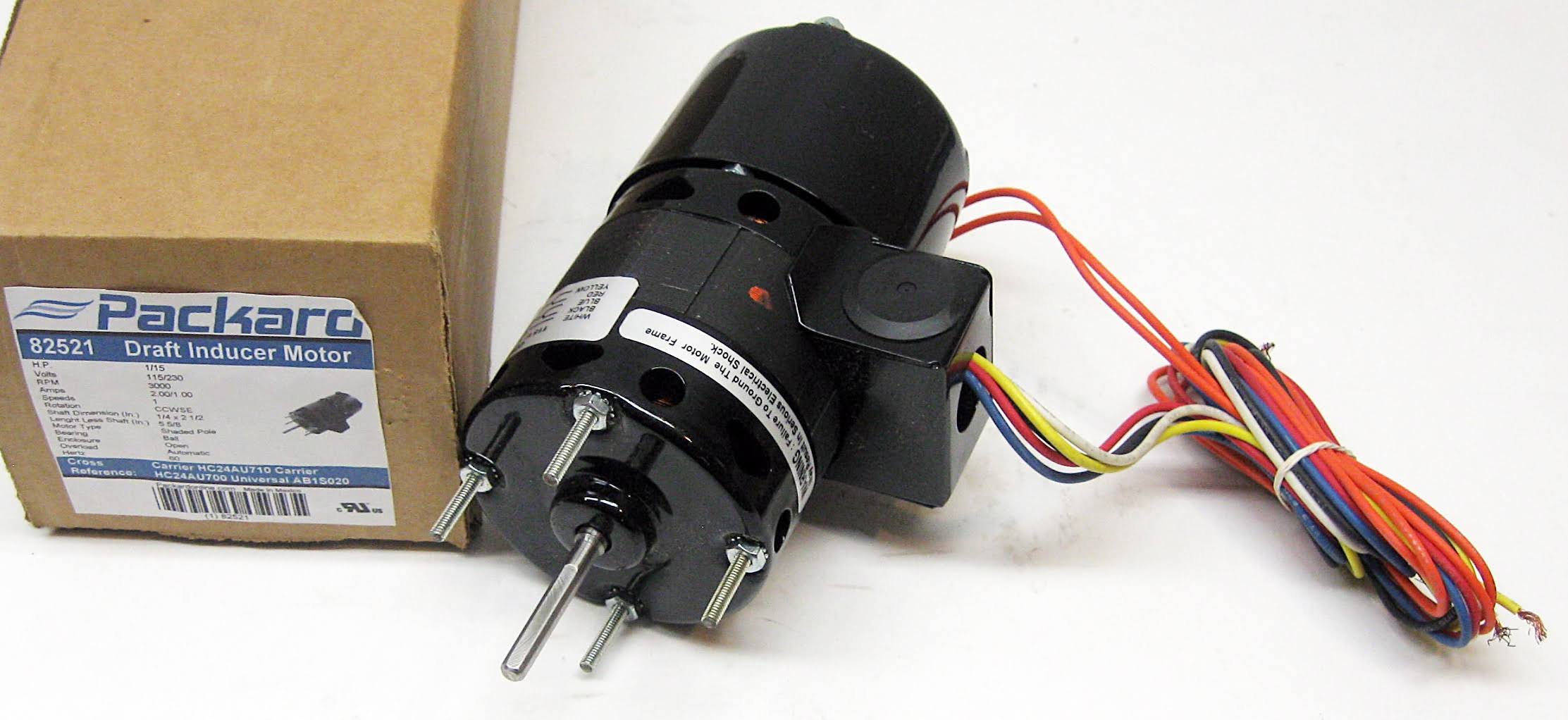 Draft Inducer Motor 1/15 HP 115/230 Volt 3000 RPM I9553