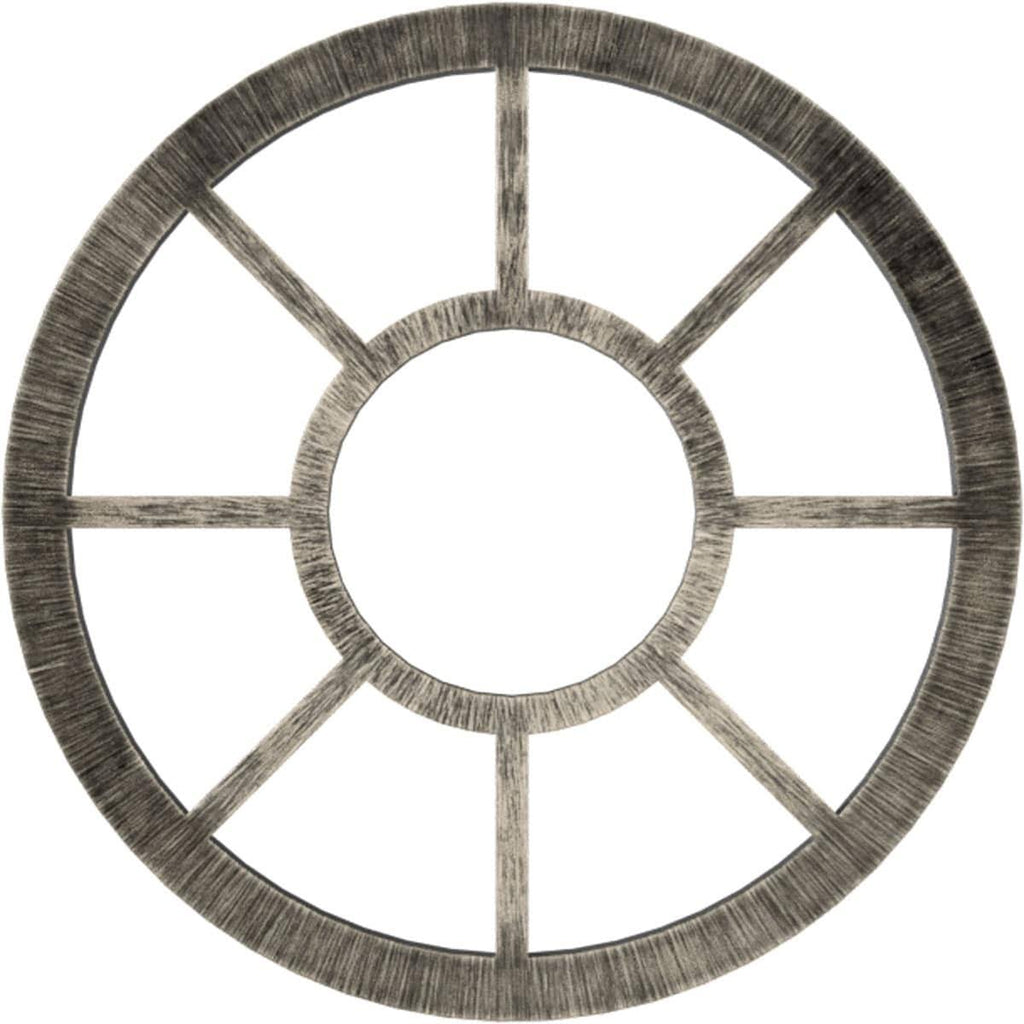 30x22OD x 10 7/8x22ID x 1x22P PVC Pierced Ceiling Medallion Q661
