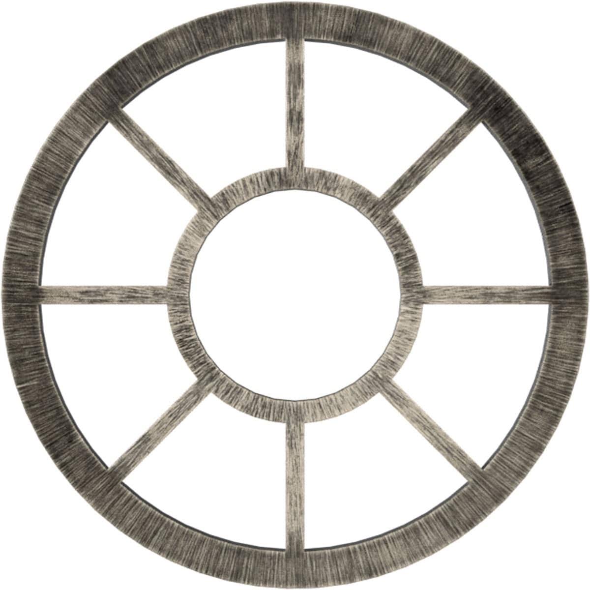 30x22OD x 10 7/8x22ID x 1x22P PVC Pierced Ceiling Medallion Q661