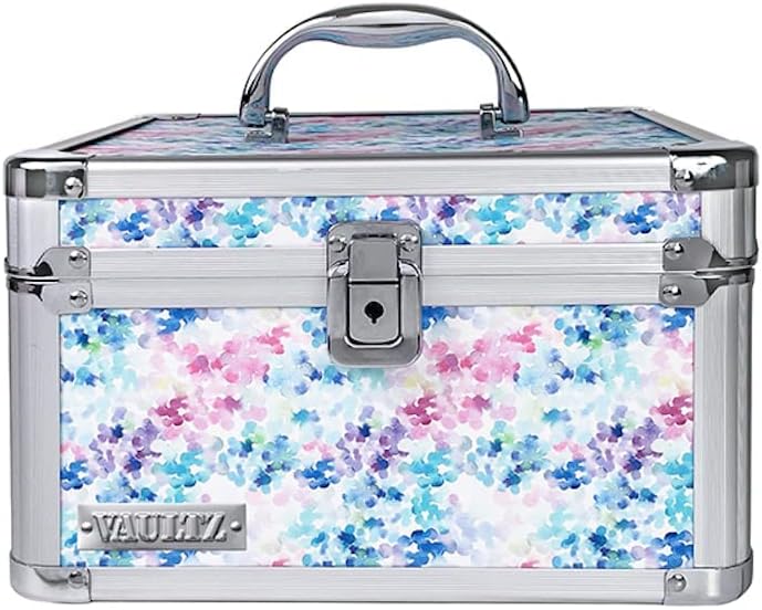 White Locking Storage Box with Mesh Pocket T5663