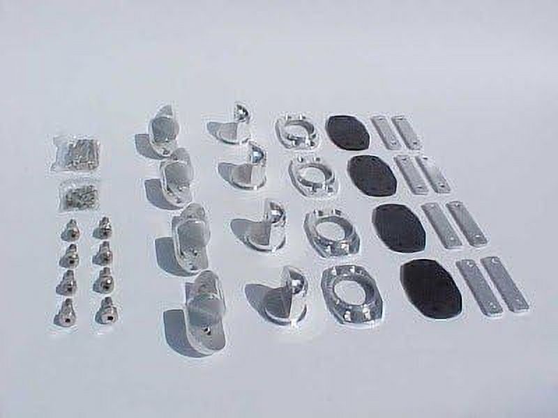 Polished Aluminum Stainless Steel Wakeboard Tower Mounting Feet Kit V918689