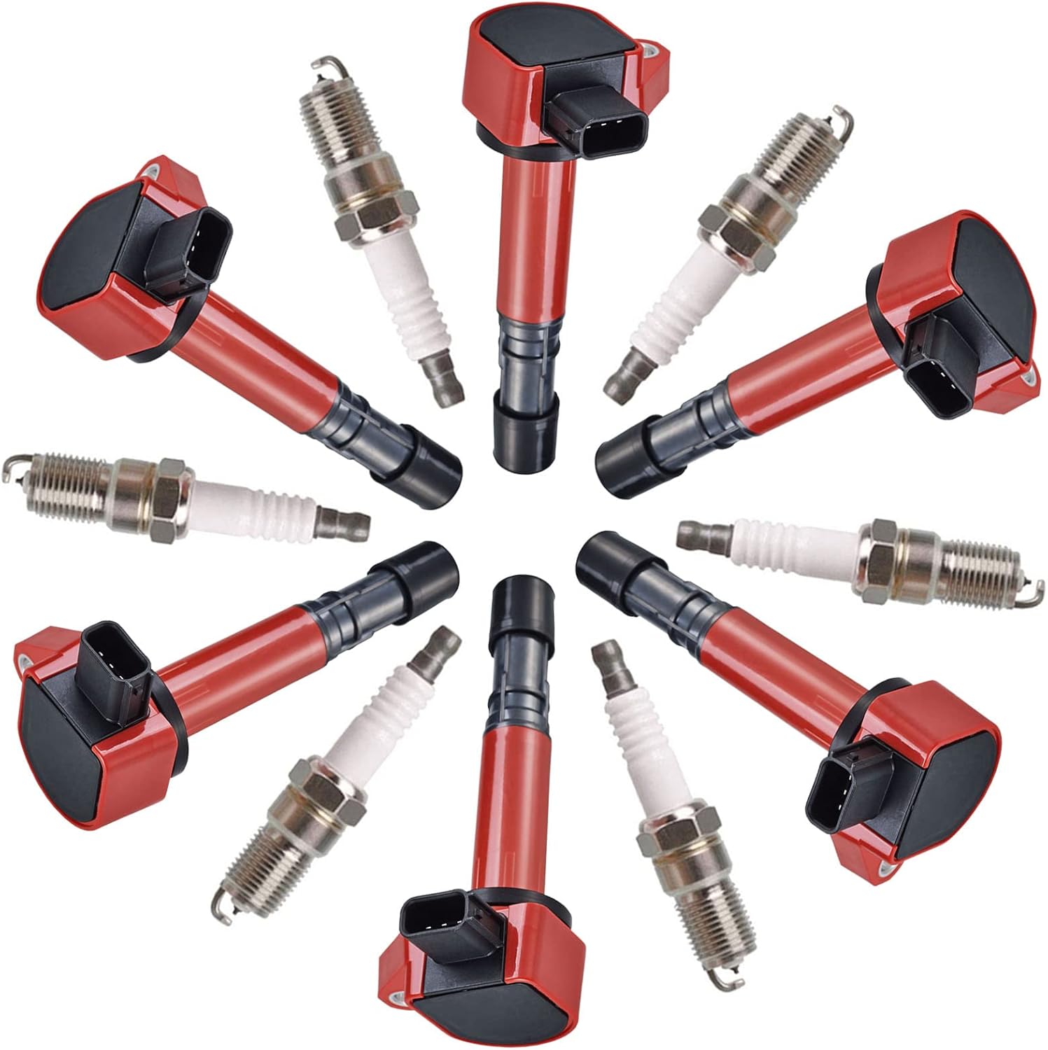 Pack of 6 Ignition Coil with 6 Platinum Spark Plug L423