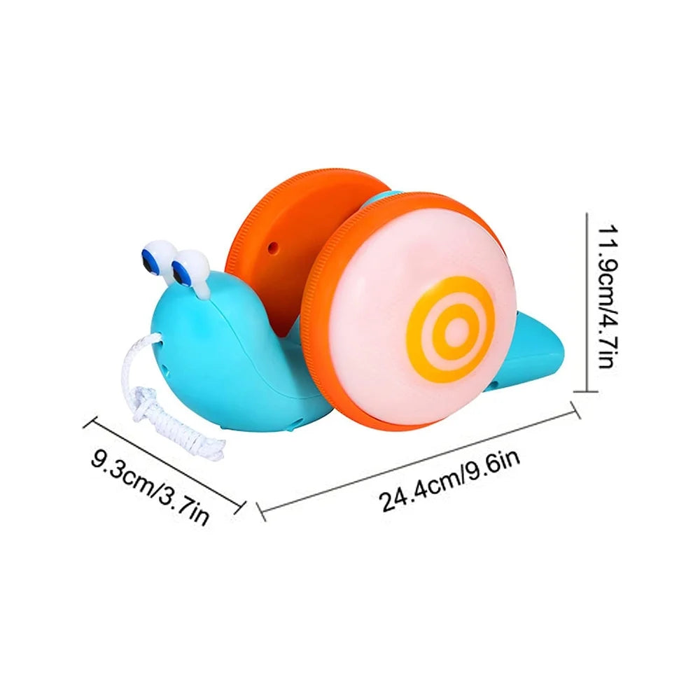 Leashing Rope Snail Toddler Toy with Light Music L243601