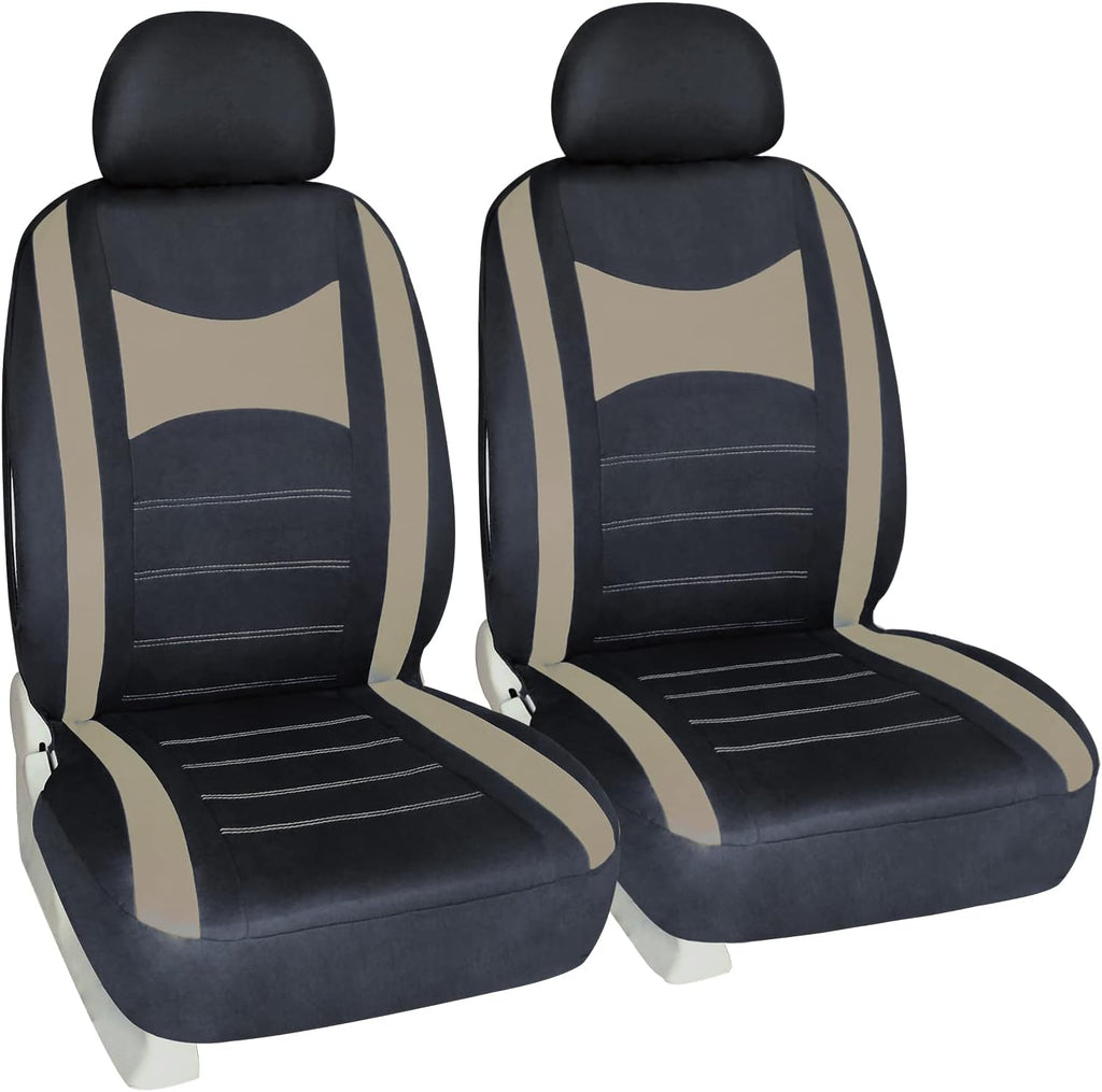 Black Universal Car Seat Covers 2PCS I228921