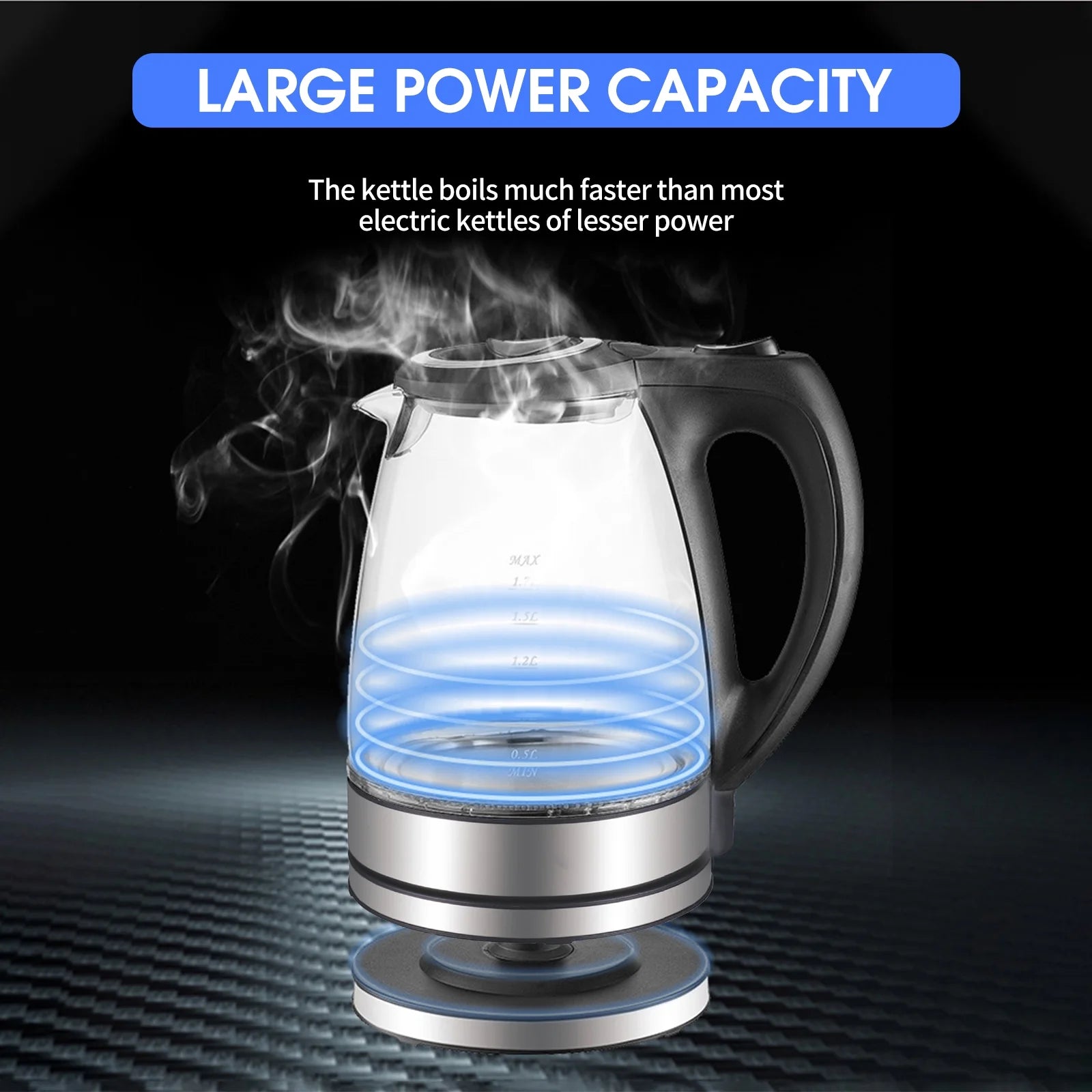 1500W Glass Electric Kettle Y99661