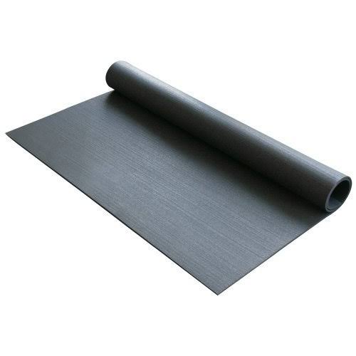 3/16 in. x 4 ft. x 13 ft. Black Rubber Flooring E796