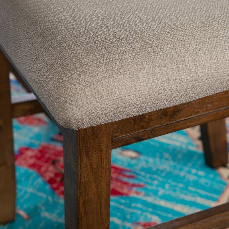 Smokey White Rustic Farmhouse Dining Chair Set of 2 D5249