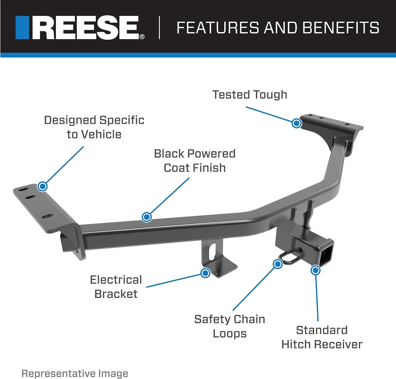 Class III Custom-Fit Hitch with 2" Square Receiver X7330