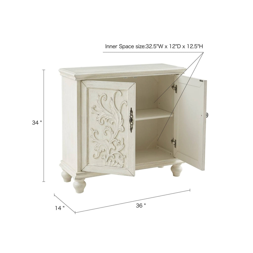 2-Door Cabinet Reclaimed Natural Y700358