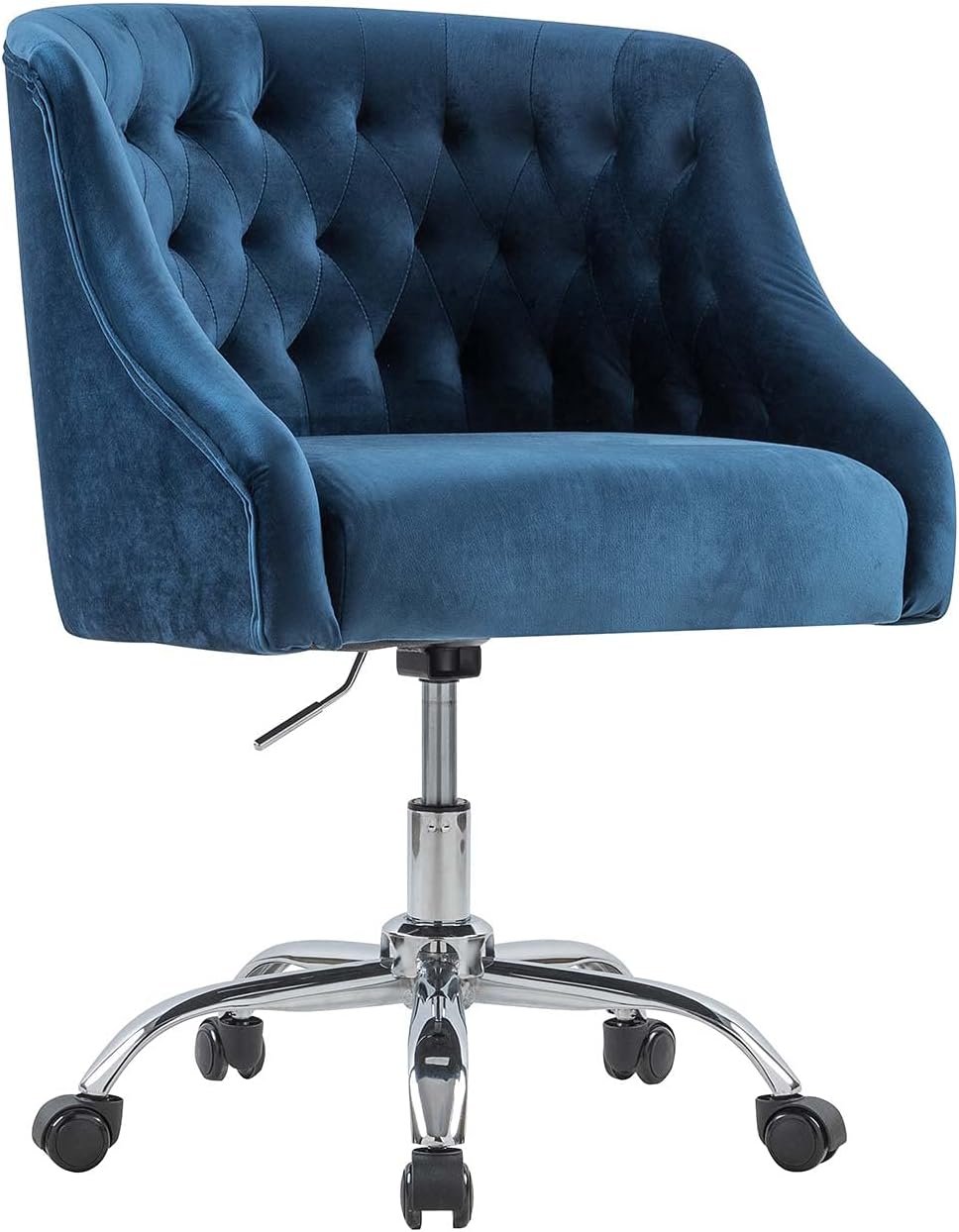 Navy Blue Velvet Office Desk Chair C19692