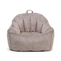 Gray Hyde Faux Polyester Blend Bean Bag Chair K6070