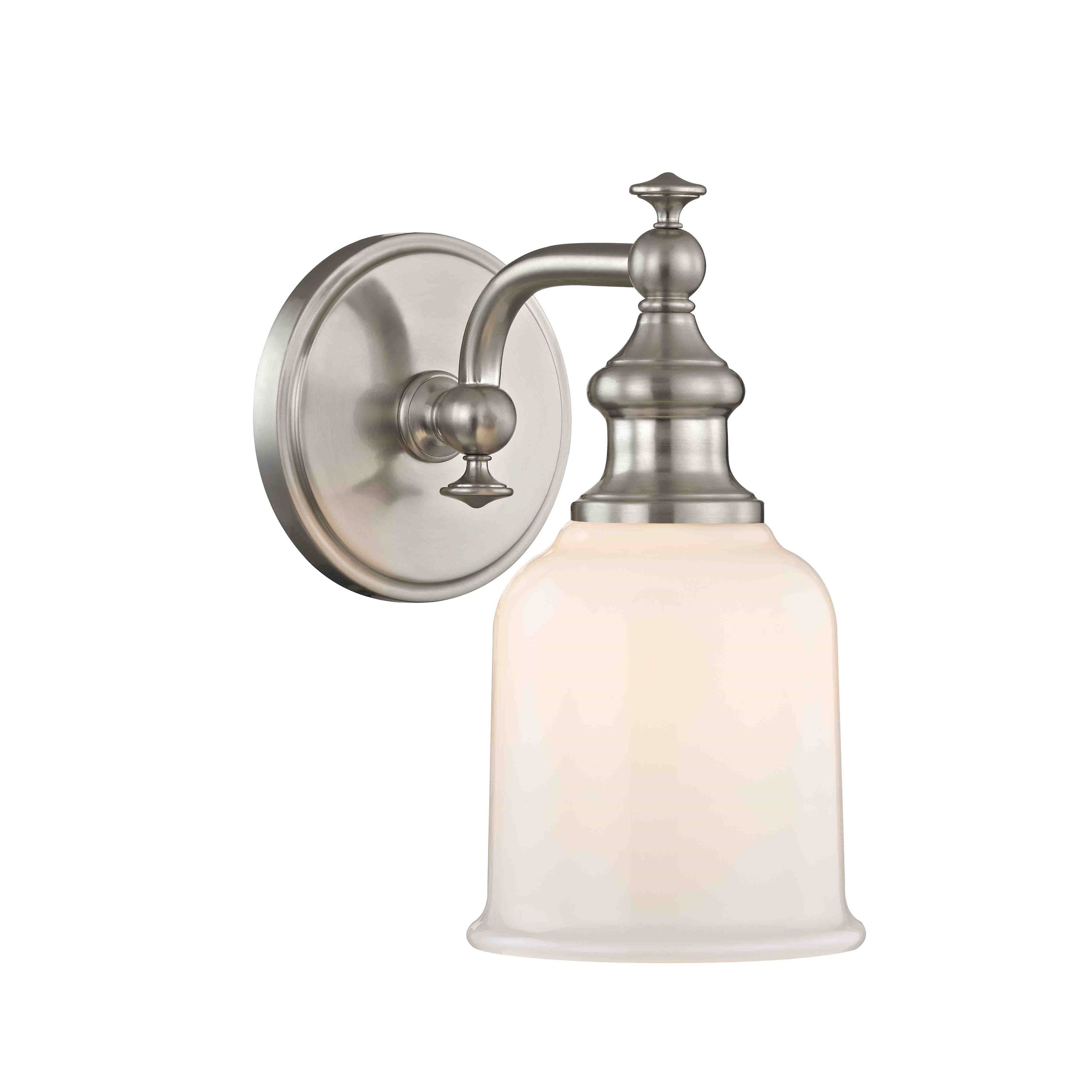 Satin Nickel 1 Light Sconce A128