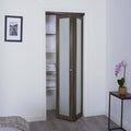 24-in x 80-in Gray MDF Bifold Door Hardware Included T9593