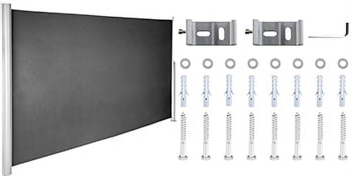 Retractable Side Awning Patio Screen 63x118inch Privacy Screen Q464